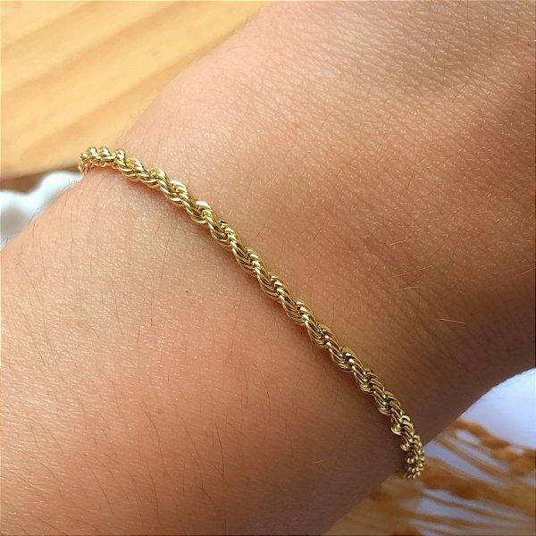 PULSEIRA CORDÃO BAIANO A OURO 18K⭐