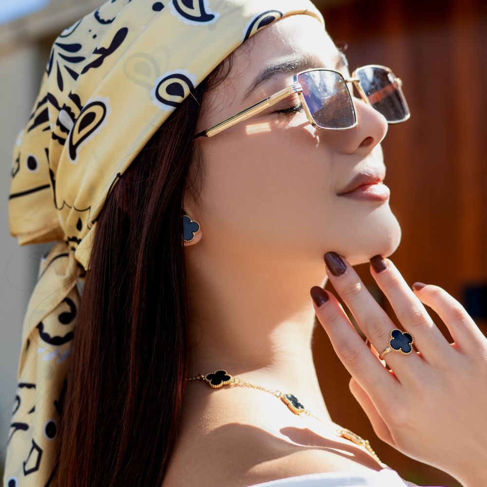 Conjunto Colar 10 Trevos e Pulseira