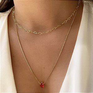 COLAR CORDÃO BAIANO P FOLHEADO A OURO 18K SEMIJOIA⭐️