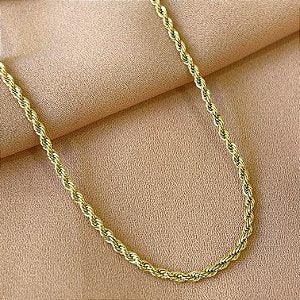 COLAR CORRENTE COBRA P FOLHEADO A OURO 18K SEMIJOIA⭐️