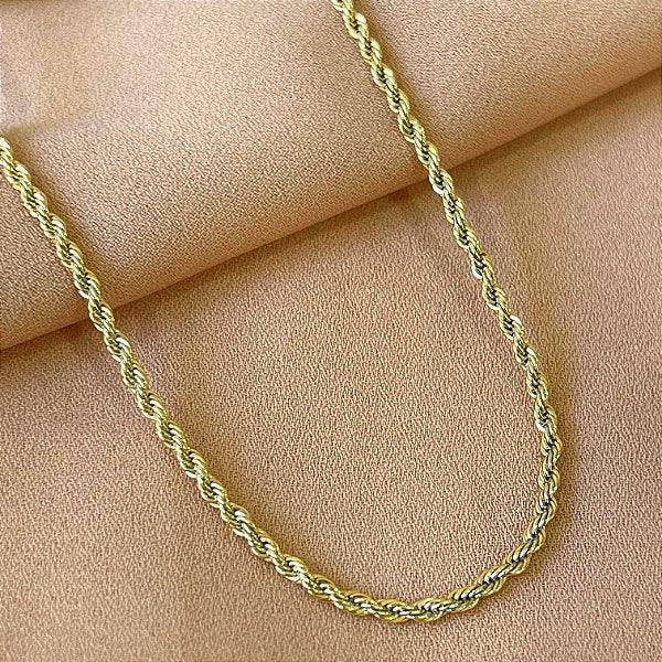 COLAR CORDÃO BAIANO P FOLHEADO A OURO 18K SEMIJOIA⭐️