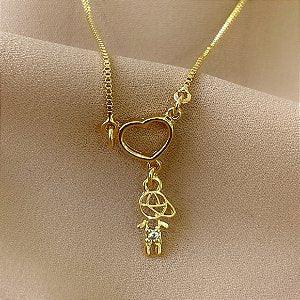 COLAR ESTRELAS VAZADAS A OURO 18K⭐️