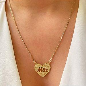 COLAR CORRENTE DELICADA CORAÇÕES PÉROLAS FOLHEADO A OURO 18K⭐️