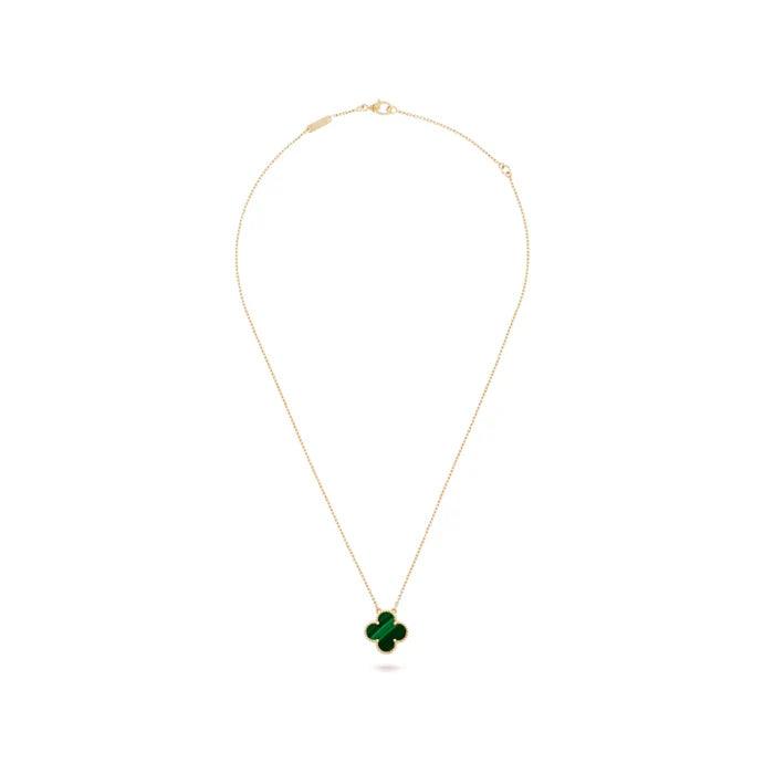 Conjunto Alhambra Trevo Colar, Pulseira e Brinco Verde