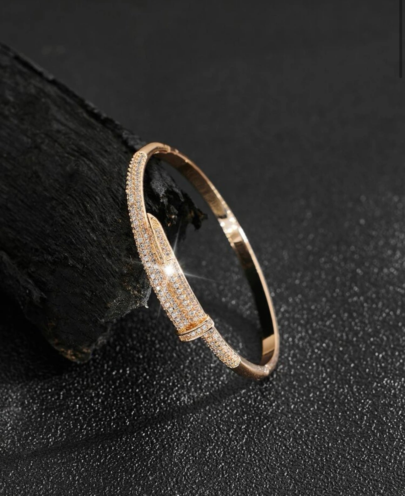 Bracelete Prego Cravejado com Zircônia