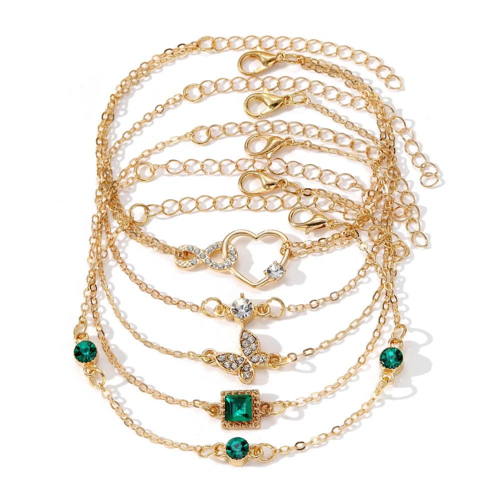 Conjunto com 5 Pulseiras - Modernet