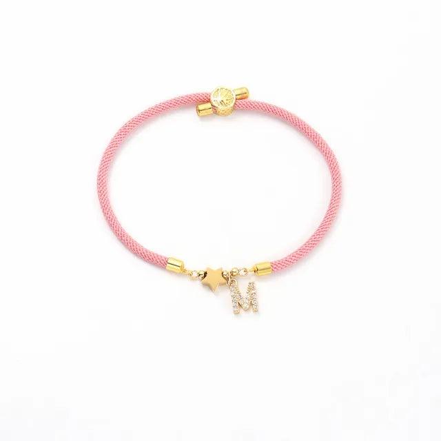 Pulseira com inicial de A-Z - Coleção Aura
