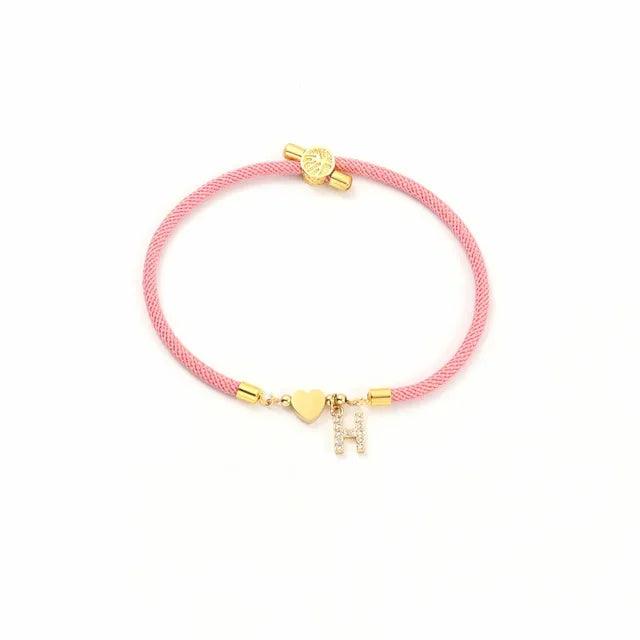 Pulseira com inicial de A-Z - Coleção Aura