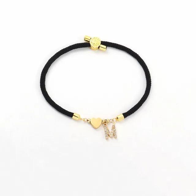 Pulseira com inicial de A-Z - Coleção Aura