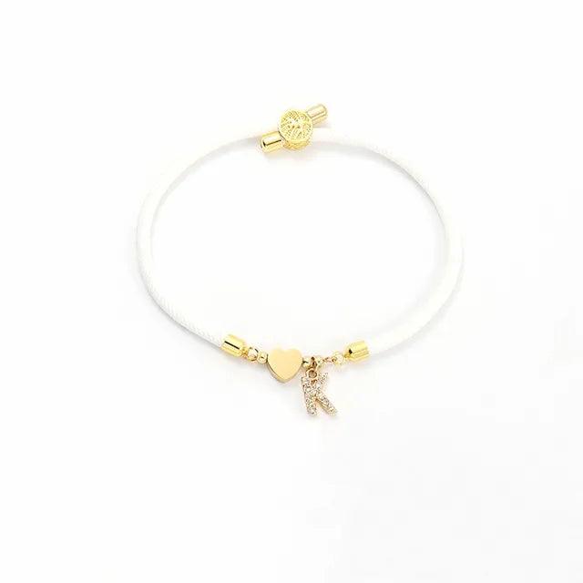 Pulseira com inicial de A-Z - Coleção Aura