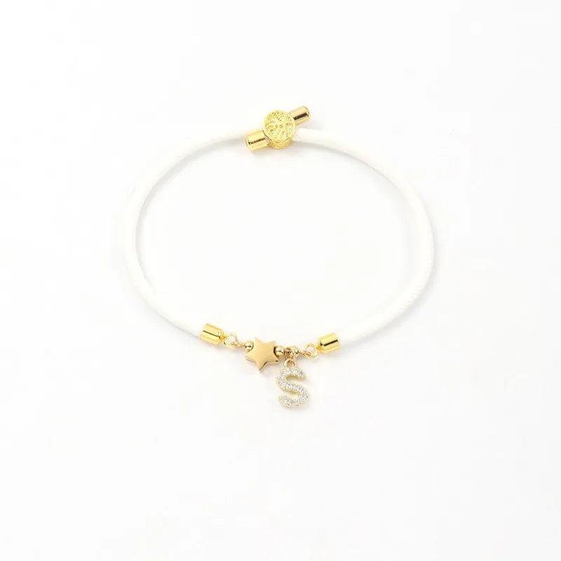 Pulseira com inicial de A-Z - Coleção Aura