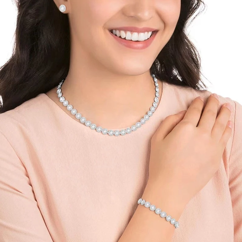 Pulseira Angelic All Around Branco - Prata 925