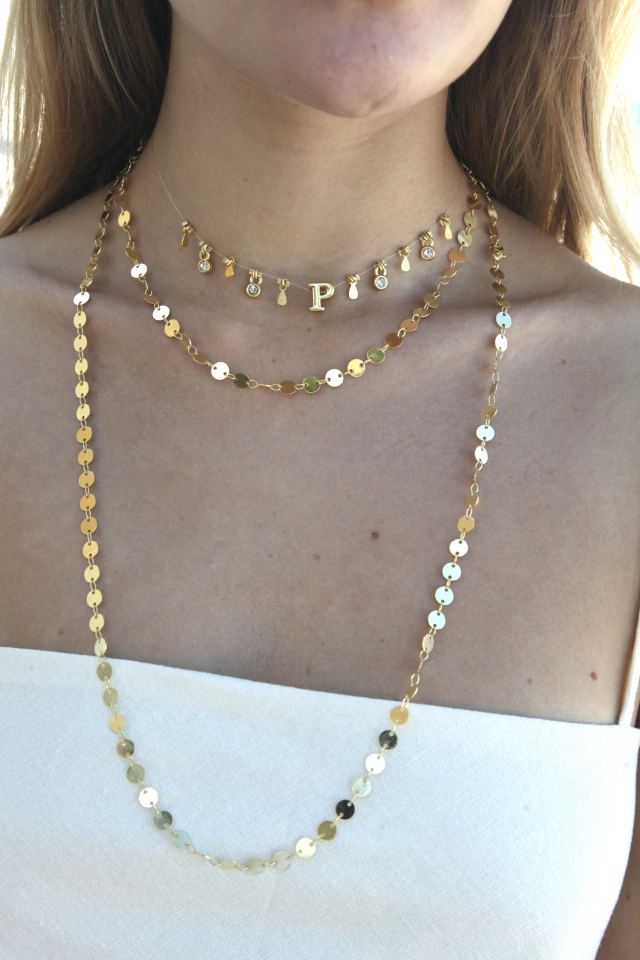 Choker Bolinhas Banhada a Ouro 18k