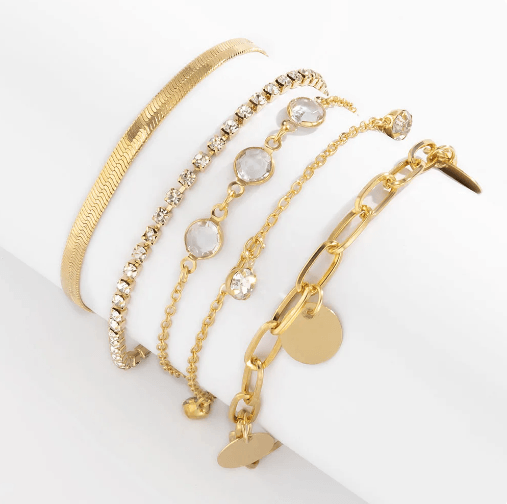 KI5 5 PULSEIRAS A OURO 18K