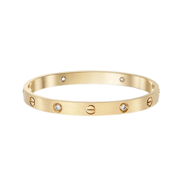 Bracelete Love Com Ponto de Luz - Banhado a ouro 18k