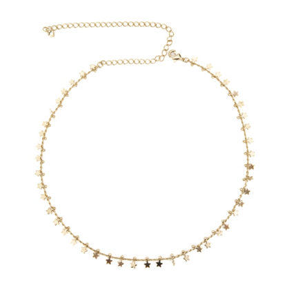 Choker Estrelinhas Folheada a ouro 18k