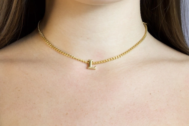 Choker Names Banhada a Ouro 18k