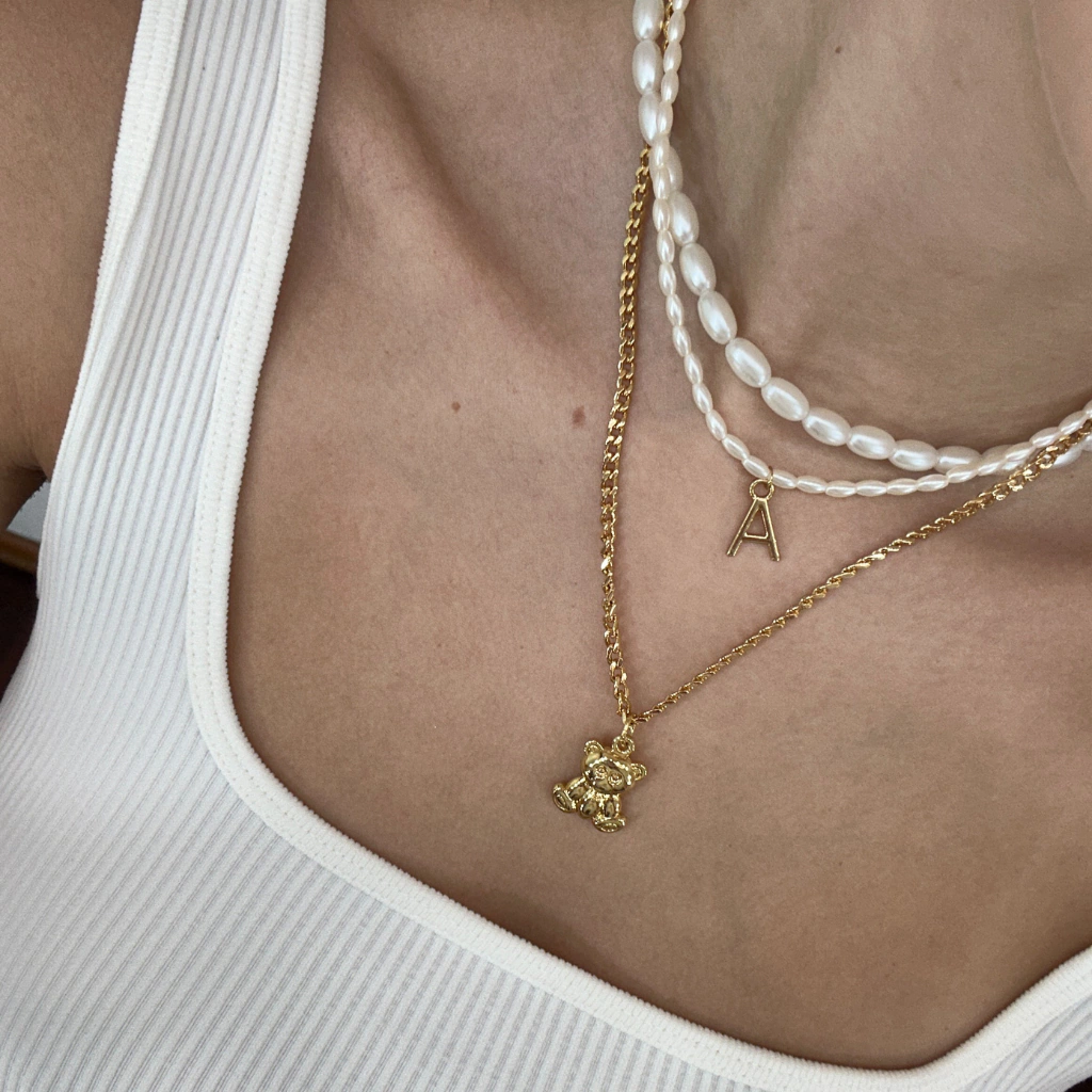 Colar Teddy Banhado a Ouro