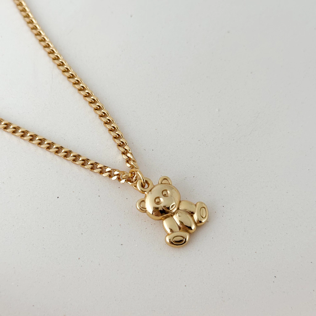 Colar Teddy Banhado a Ouro