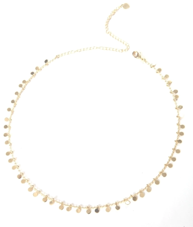 Choker Medalhas Dourada Folheada a Ouro 18k