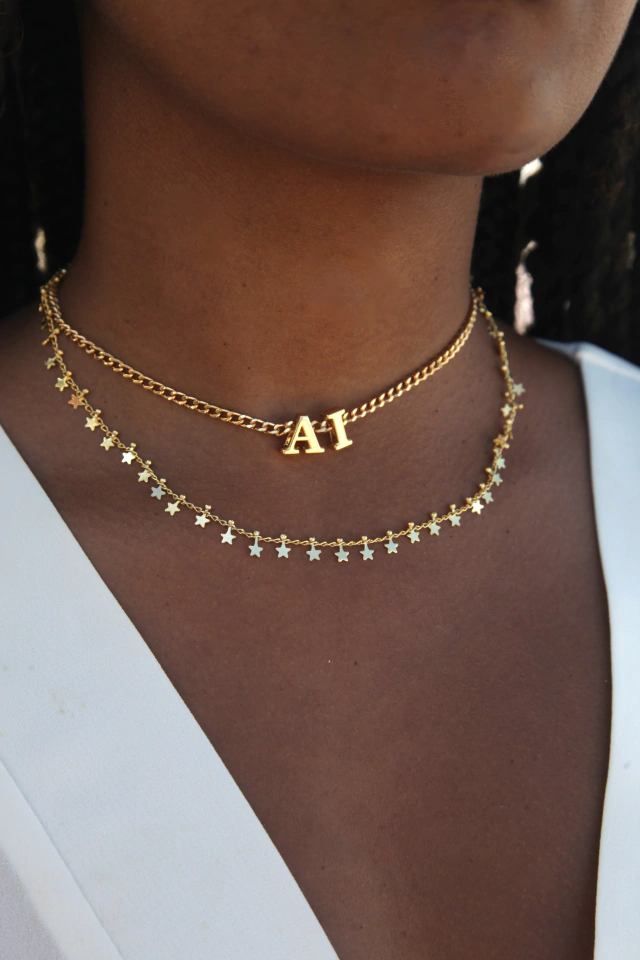 Choker Estrelinhas Folheada a ouro 18k
