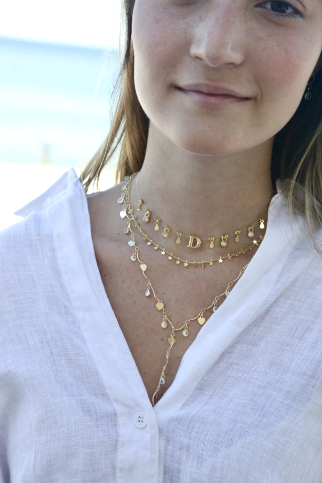 Choker Estrelinhas Folheada a ouro 18k