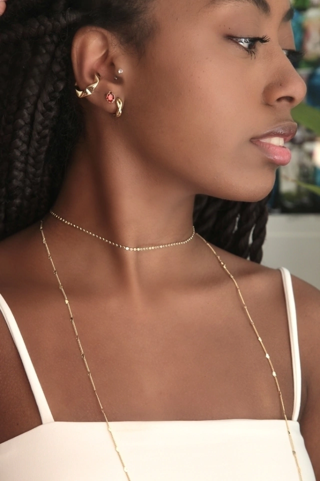 Choker Milos Folheada a ouro 18k