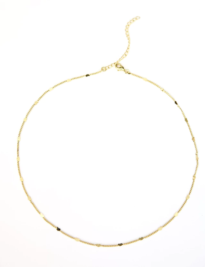 Choker Mini Corações Banhado a Ouro 18k