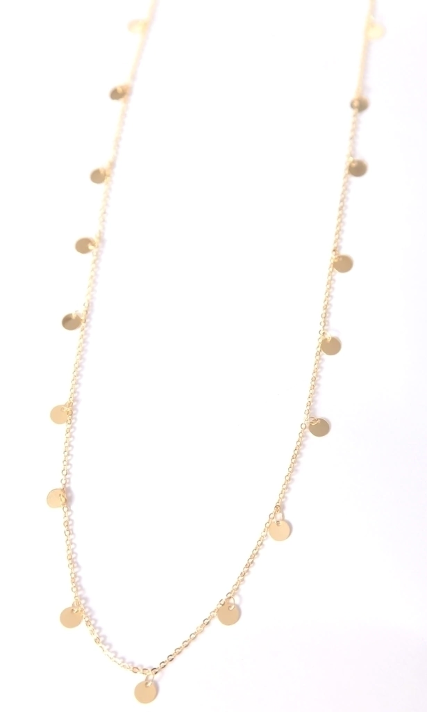 Colar Longo Medalhas Folheado a ouro 18k