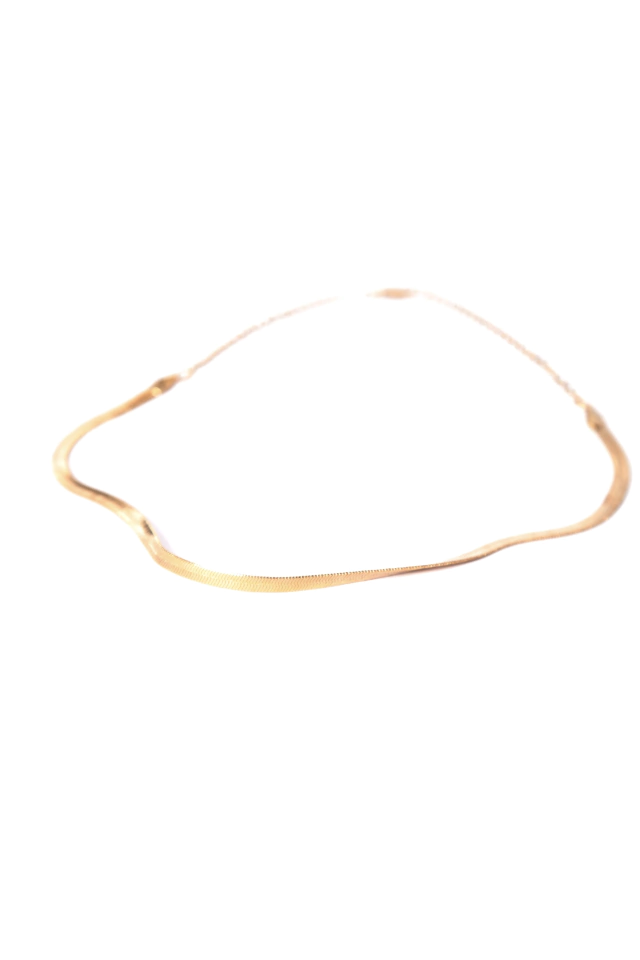 Choker Snake Folheada a Ouro 18k