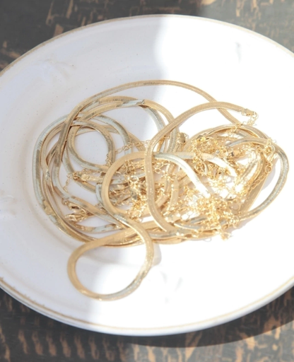 Choker Snake Folheada a Ouro 18k