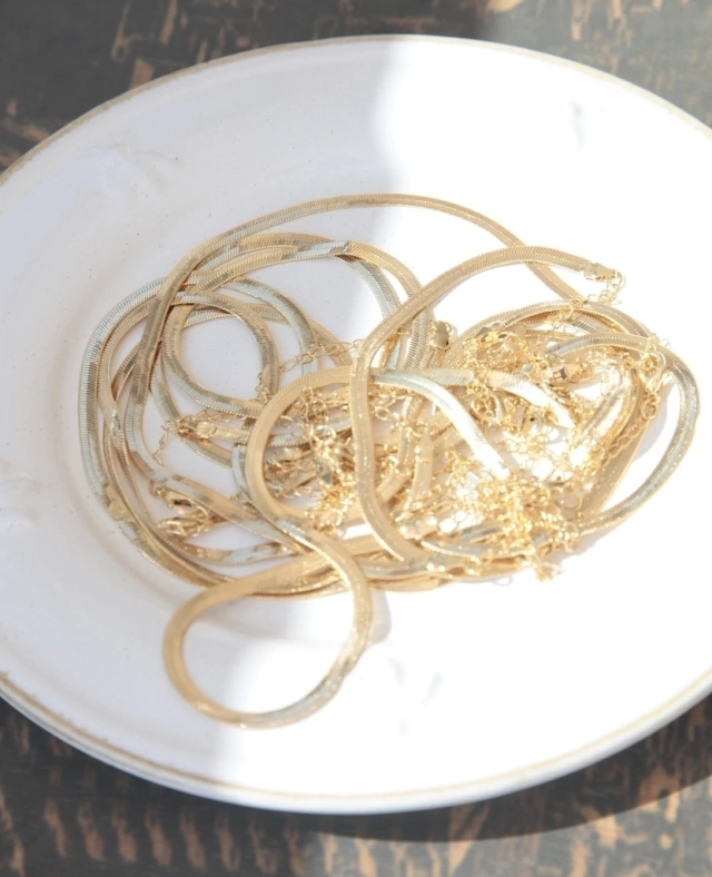 Choker Snake Folheada a Ouro 18k