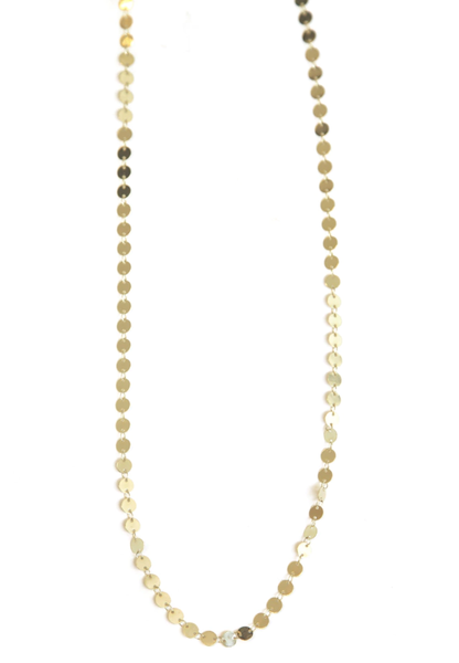 Colar Longo Bolinhas Douradas Folheado a Ouro 18k